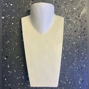 White Jewelry Display Bust